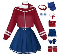 bi bi hou MiSide Mita Cosplay Costume Completo con Parrucca MiSide Cosplay Outfit Cappello Mita JK Uniforme Natale Halloween Carnevale Party Stage Performance Costume