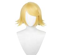 bi bi hou Rin Len Cosplay Parrucca Bionda Kagamine Cosplay Anime Parrucca Rin Len Wig Halloween Carnevale Performance Costume Accessori Parrucca