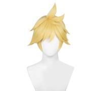 bi bi hou Rin Len Cosplay Parrucca Bionda Kagamine Cosplay Anime Parrucca Rin Len Wig Halloween Carnevale Performance Costume Accessori Parrucca