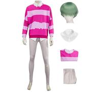 bi bi hou Saja Boys Baby Cosplay Costume Set con Parrucca Anime K-Pop Demon Hunters Cosplay Sajaboys Baby Uniforme Natale Halloween Carnevale Party Stage Performance Costume per Adulti