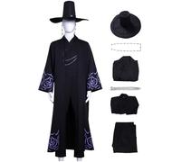 bi bi hou Saja Boys Jinu Cosplay Costume Set Anime K-Pop Demon Hunters Cosplay Sajaboys Jinu Uniforme Natale Halloween Carnevale Party Stage Performance Costume per Adulti