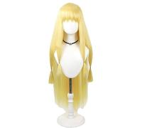bi bi hou Serie Cosplay Parrucca Biondo 90cm Lungo Anime Frieren at the Funeral Cosplay Serie Wig Natale Halloween Carnevale Party Performance Costume Accessori Anime Parrucca Adulti