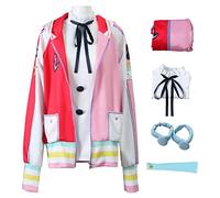 bi bi hou Uta Cosplay Costume Set con Accessori Uta Felpa con Cappuccio Anime Film Red UTA Cosplay Costume Halloween Carnival Party Stage Performance Costume per Adulto