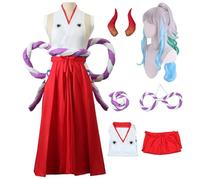bi bi hou Yamato Cosplay Costume Set con Parrucca Anime Cosplay Yamato Kimono Halloween Carnival Natale Party Stage Performance Costume per Adulto