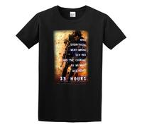 BI BI MIAO 13 Hours: The Secret Soldier of Benghazi Unisex 100% Cotton Short-Sleeve T-Shirts Black XXXL