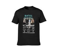 BI BI MIAO Bates Movie Motel 7Th Anniversary 2013 Cast Signed Vintage Unisex 100% Cotton Short-Sleeve T-Shirts Black S