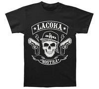 BI BI MIAO Cool La Coka Nostra MC En'S Unisex 100% Cotton Short-Sleeve T-Shirts Black L