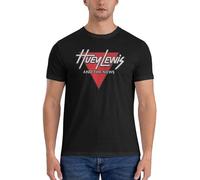 BI BI MIAO Huey Lewis & The News Unisex 100% Cotton Short-Sleeve T-Shirts Black L