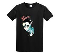 BI BI MIAO Neolboos Art Angels Grimes Unisex 100% Cotton Short-Sleeve T-Shirts Black L