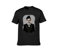 BI BI MIAO Oswald Cobblepot The Penguin Gotham TV Fan Unisex 100% Cotton Short-Sleeve T-Shirts Black XL