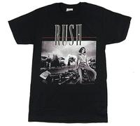 BI BI MIAO Rush Permanent Waves Unisex 100% Cotton Short-Sleeve T-Shirts Black L