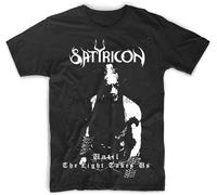 BI BI MIAO Satyricon Until The Light Takes Us Unisex 100% Cotton Short-Sleeve T-Shirts Black L