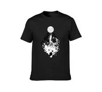 BI BI MIAO Xrp Crypto Cryptocurrency Cryptocurrency Astronaut Unisex 100% Cotton Short-Sleeve T-Shirts Black XL