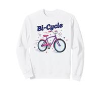 Bi-Cycle Bisessuale Pride Bandiera Colori Bicicletta Pun Design Felpa