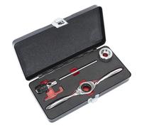 Bi-Direzionale Cricchetto Rubinetto & Die Sostegno Set 5pc - Sealey AK3027 Nuovo
