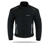 BI ESSE Giacca Giubbino Tessuto Moto Scooter Viaggio Sfodrabile Ventilata (IT, Testo, 3XL, Regular, Regular, Nero)