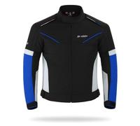 BI ESSE Giacca Giubbino Tessuto Moto Scooter Viaggio Sfodrabile Ventilata (IT, Testo, 3XL, Regular, Regular, Blu)