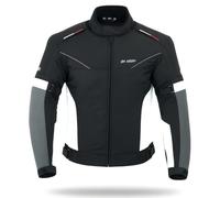 BI ESSE Giacca Giubbino Tessuto Moto Scooter Viaggio Sfodrabile Ventilata (IT, Testo, 6XL, Regular, Regular, Grigio)