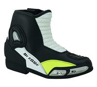 BI ESSE Scarpe da Moto Stivaletti in Pelle Traforato con Slider (Numeric_44)