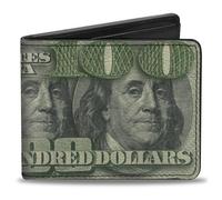 Bi-Fold Wallet 100 Dollar Bill CLOSE-UP/Triple Benjamin