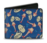 Bi-Fold Wallet A Christmas Story Lamp IT'S A MAJOR AWARD Collage Blues/Red/Beige