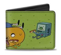 Bi-Fold Wallet Adventure Time Jake Finn and BMO Hot Dog Picnic Scene