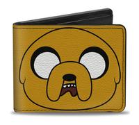 Bi-Fold Wallet ADVENTURE TIME Title Logo and Jake Face Yellow