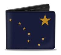 Bi-Fold Wallet Alaska Flag Blue/Gold