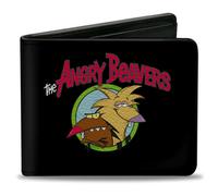 Bi-Fold Wallet Angry Beavers Logo Front + Logo Back