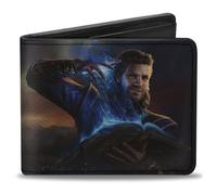 Bi-Fold Wallet BALDUR'S GATE III Gale Magic Pose Scene and Title Logo