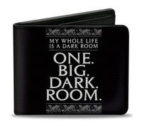 Bi-Fold Wallet Beetlejuice ONE BIG DARK ROOM Lydia Quote Black/White