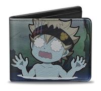 Bi-Fold Wallet BLACK CLOVER Asta Cold Plunge Pose and Title Logo