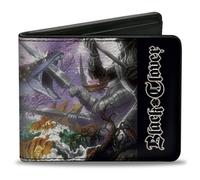 Bi-Fold Wallet BLACK CLOVER Glamour World Scene and Title Logo