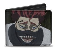 Bi-Fold Wallet BLACK CLOVER Zora and Asta Faces and Title Logo Black