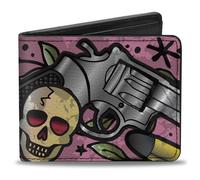 Bi-Fold Wallet Born to Raise Hell CLOSE-UP Pink