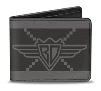 Bi-Fold Wallet Buckle-Down BD Monogram2 Grays