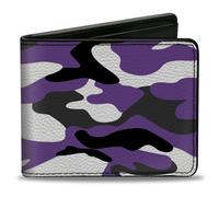Bi-Fold Wallet Camo Purple/Black/Gray/White