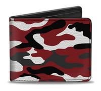 Bi-Fold Wallet Camo Red/Black/Gray/White