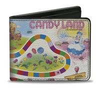 Bi-Fold Wallet Candy Land Queen Frostine Game Path Pose and Lands Multi Color