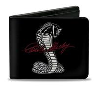 Bi-Fold Wallet CARROLL SHELBY Script Cobra Split Black/White/Red