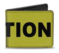 Bi-Fold Wallet CAUTION Warning Yellow/Black