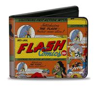 Bi-Fold Wallet Classic Introducing the Flash Comic Book Panels Collage