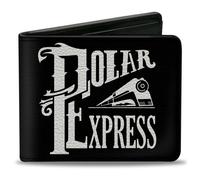 Bi-Fold Wallet Classic POLAR EXPRESS Train Logo Black/White
