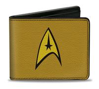 Bi-Fold Wallet Classic STAR TREK Starfleet Command Insignia Logo Gold/Yellow