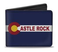 Bi-Fold Wallet Colorado CASTLE ROCK Flag Blue/White/Red/Yellows