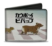 Bi-Fold Wallet COWBOY BEBOP Ein with Family Pose and Title Logo Blue Fade