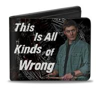 Bi-Fold Wallet Dean Pose1/THIS IS ALL KINDS OF WRONG + SUPERNATURAL Black/Grays/