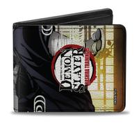 Bi-Fold Wallet DEMON SLAYER Obanai Iguro Serpent Pose and Title Logo