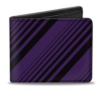 Bi-Fold Wallet Diagonal Stripes Purples