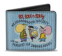Bi-Fold Wallet ED EDD N EDDY JAWBREAKERS Pose and Title Logo Blues